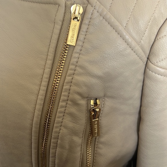 Calvin Klein Faux leather jacket Small NWT - Picture 3 of 6